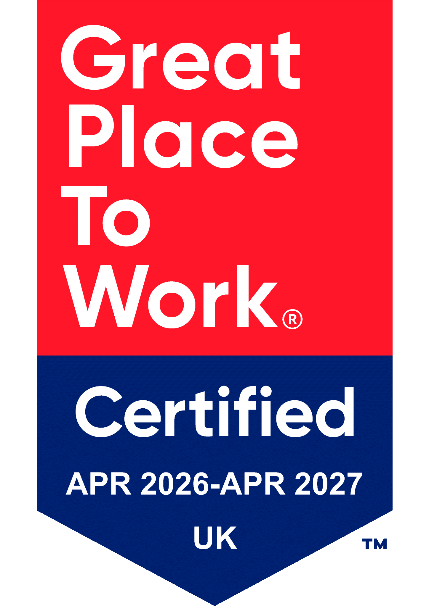 Certified Great Place to Work banner